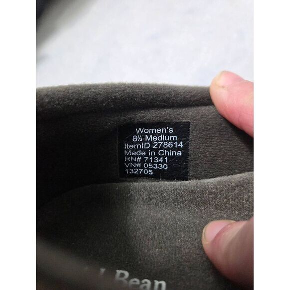 L.L. Bean Brown Suede Comfort Moc Mary Janes Sz. 8 1/2 - Picture 10 of 10